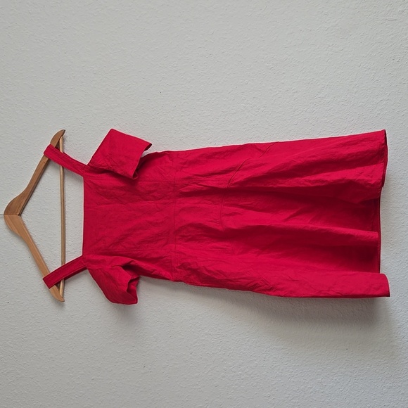 A.L.C. Red Ramie Mini Dress - Picture 8 of 8